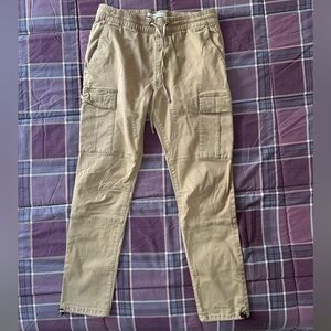 PacSun Men's Khaki Cargo Jogger Pants